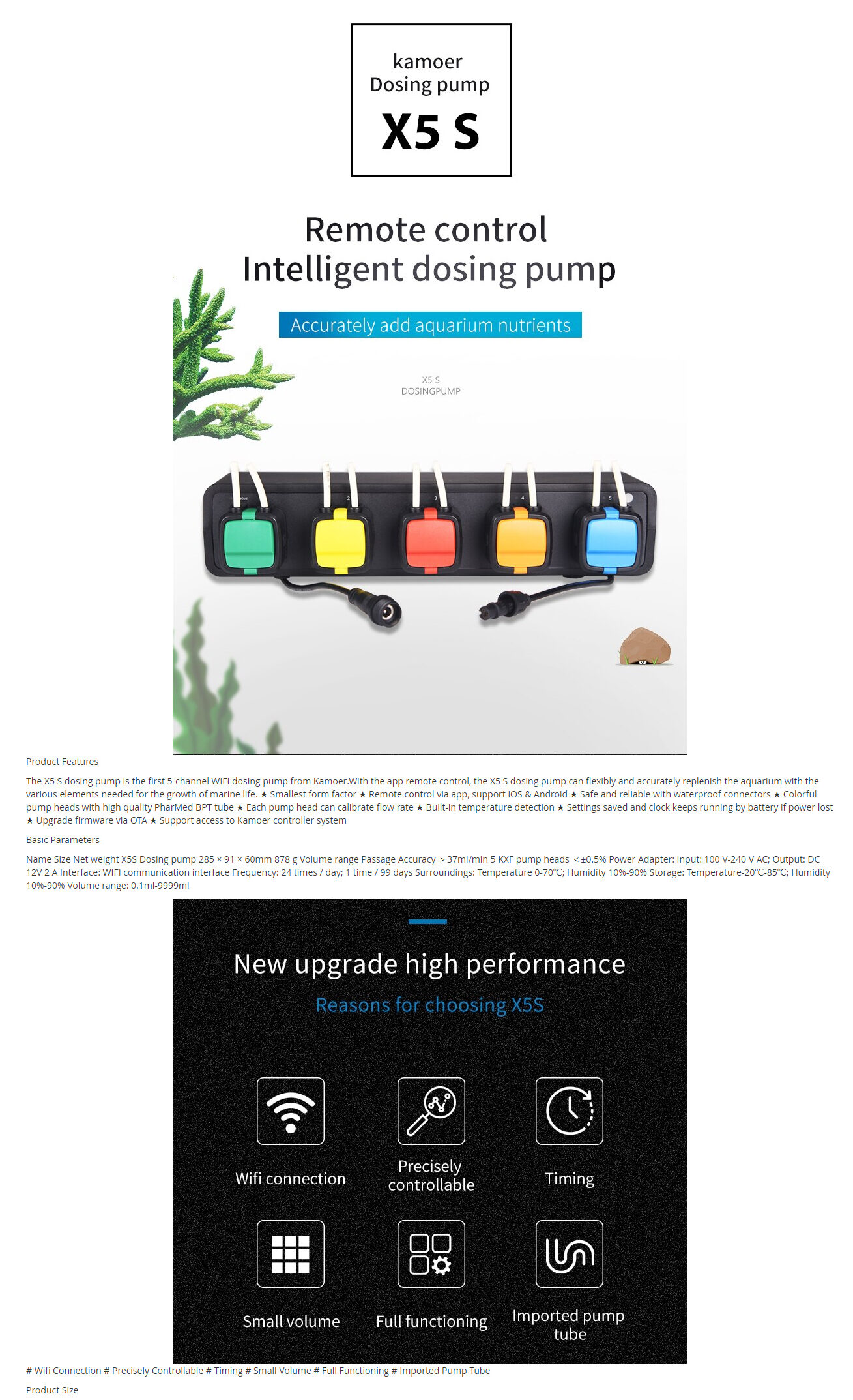 Shop Kamoer X5S 5 Channel Dosing Pump Reeftopia Australia's